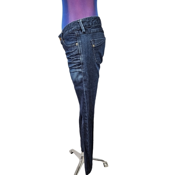 Express Zelda Dark Wash Stretch Denim Skinny Jeans Size 0 Short Women's - Picture 6 of 11